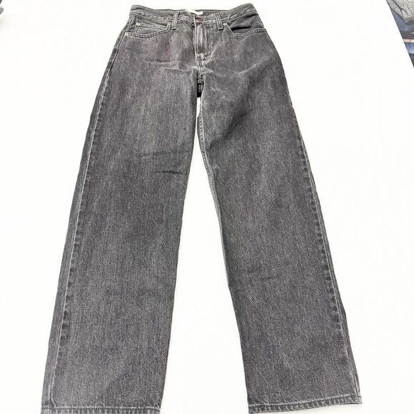 Levi's Dad Jean Charcoal Loose Fit Charcoal Black Denim Pants Size 25 - Picture 2 of 9